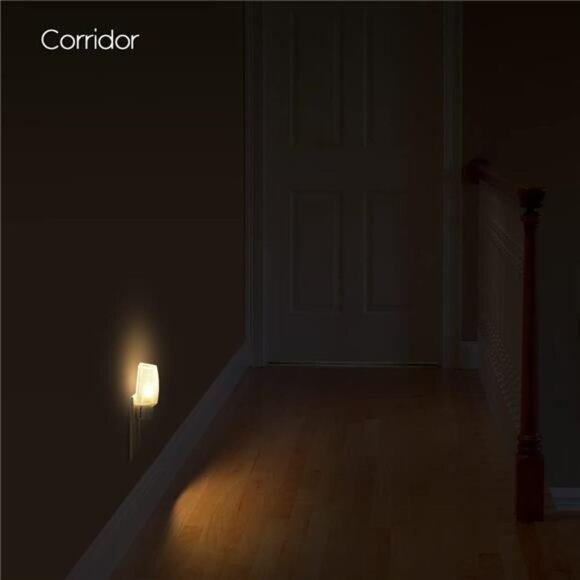 Plug in Night Light, Warm White LED Nightlight,Dusk to Dawn Sensor,Kids, Nursery - Picture 4 of 7